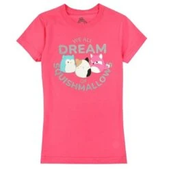 Squishmallows We All Dream Of Squishmallows Youth Girl Pink T-shirt -Squishmallows GUEST 266ddc61 8326 417a 98b1 33280c0bd14d