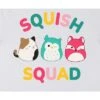 Squishmallows Squish Squad Crew Neck Short Sleeve Women's White T-shirt
