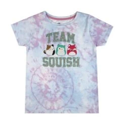 Squishmallows Team Glitter Text Crew Neck Short Sleeve Blue And Blue Pastel Tye Dye Youth Girl Tee -Squishmallows GUEST 5550552d 5ca9 47ed a1aa 9627e5ebafe0