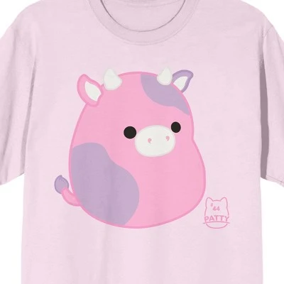 Squishmallows Patty Crew Neck Short Sleeve Cradle Pink Adult T-shirt 1 Squishmallows Patty Crew Neck Short Sleeve Cradle Pink Adult T-shirt