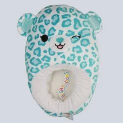 Squishmallows Kids' Toni The Leopard Plush Slippers - Teal -Squishmallows GUEST 8b2dfe99 cd2d 441c 9bc6 25e6c6cdd301