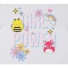 Squishmallows Girl Power Crew Neck Short Sleeve Women's White T-shirt