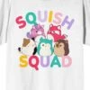 Squishmallows Squish Squad Group Characters Adult White T-shirt