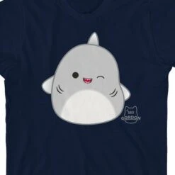 Squishmallows Gordon Crew Neck Short Sleeve Navy Youth T-shirt